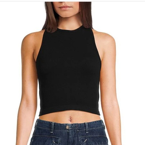 Free People Other - Intimately Free People | Hayley Brami Crop Racerback Bra Tank Black XS